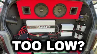 NEVER SEEN A SUBWOOFER BOX TUNED THIS LOW