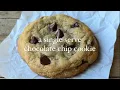 Single serve chocolate chip cookie