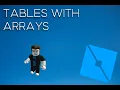 Arrays ROBLOX STUDIO CODING TUTORIAL