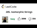 205 Isomorphic Strings Leetcode Daily Challenge Suyash
