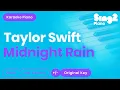 Taylor Swift - Midnight Rain (Piano Karaoke)