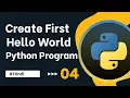 Create your first Project on Python Using Print Function Python Tutorial in Hindi