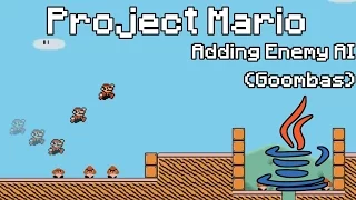 Project Mario Devlog Ep 3 - Adding Enemy AI Goombas Mario Made in Java