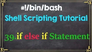 if else if Statement with Best Example Shell Scripting Tutorial