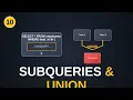 MSSQL Tutorial 10 Master Subqueries UNION for Advanced Queries