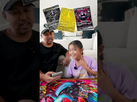 We pulled the same cards! | Daddy vs Daughter - Pokemon Pack Battle Round 3