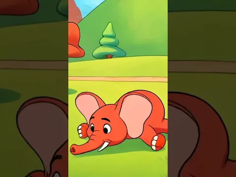 Ek Mota Hathi, एक मोटा हाथी, Hindi Rhymes and Kids Poem #shorts #preschool #cartoon #trending #viral