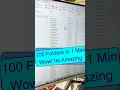 Wow Its Amazing Trick 100 Folders in 1 Min