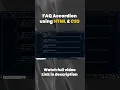 FAQ Accordion using html and css