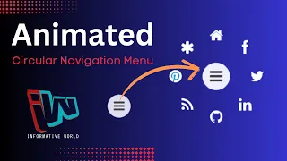 Animated Circular Navigation Menu using Html CSS Javascript Simple Radial Menu