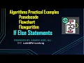 IF Conditions Algorithm Pseudocode Flowchart Flowgorithm Calculating the Minimum of 3 Numbers CS111