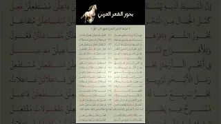 بحور الشعر العربي الشعر العربي اوزان قواعد اللغة العربية كتابة المحتوى 