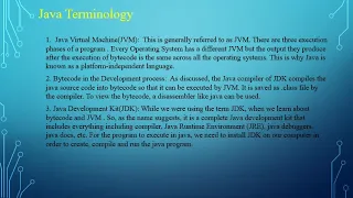 Java Programming Language presentation