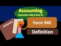 Form 940 Definition - What is Form 940