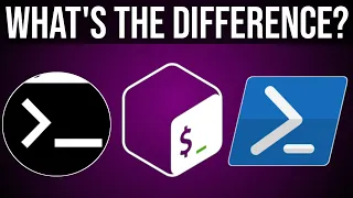 Difference between CMD Bash and Powershell