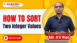 How to Sort Two Integers values Using Python Python Programming Naresh IT