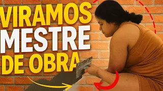 DIARIO DE OBRA #02 | REVESTINDO  a parede da AREA GOURMET com TIJOLINHO ‹ Casal Jovem ›