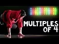 Skip Counting by 4 Rap Song Dance the 4 Times Tables