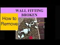 How to remove the broken wall fitting for the pool cleaner