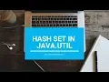 Hash Set In java util - Core Java With BlueJ