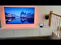 Clean Minimal TV Room Makeover - Ikea Hack For Besta TV Bench Hiding Cables