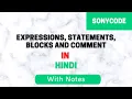 Expressions Statements Blocks and Comment