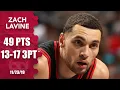 Zach LaVine scores 49 points hits 13 3s vs Hornets 2019-20 NBA Highlights