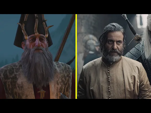 The Witcher - Books vs Game vs Netflix TV Series Characters Look Comparison