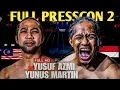 Lagu FULL PRESCON YUNUS MARTIN VS YUSUF AZMI !! HAMPIR BAKU HANTAM DIATAS MEJA🔥