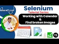 Selenium Tutorial series Sinhala PART 15 - Working with Calendar Find Broken Images
