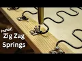 How to Install Zig Zag Springs for Upholstery Seat Cushions Zigzag installation tutorial for chair