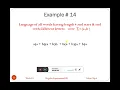 Compiler Construction Week Regular Expression Part 4