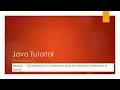 Java Tutorial - Session 12
