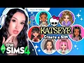 recreating the KATSEYE Monster High Dolls in The Sims 4