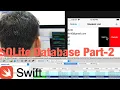 How to Delete edit and update data into sqlite database using swift 5 part-2