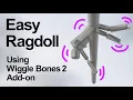 THE EASIEST Ragdoll Physics in Blender Wiggle Bones 2 Addon