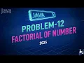 Day44-Factorial of a Number in Java Using For Loop Easy Explanation for Beginners