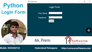 login form using tkinter gui python tutorial