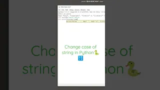 Change the case of a string in Python