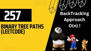 Binary Tree Paths LeetCode 257 BackTracking