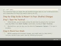 How to Revert Stashed Changes in Xcode