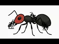 1,000 Black Ants Vs 1,000 Red Ants and 5 Deadly Predators | AntTrek's Simulation