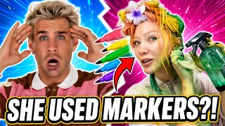 She Dyed Her Hair With MARKERS…