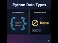 Part 5 Dict and NoneType in Python Easy Explanation for Beginners