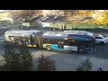 Live Evening time in Queens NY MTA Q111 Select Bus Service Q113 and Q114 Limited Buses 25