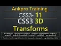 CSS3 11 - CSS3 3D Transforms CSS3 3D Transforms Properties CSS3 3D Transforms Methods