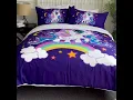 Cartoon Unicorn Bedding Set for Girls Bedroom