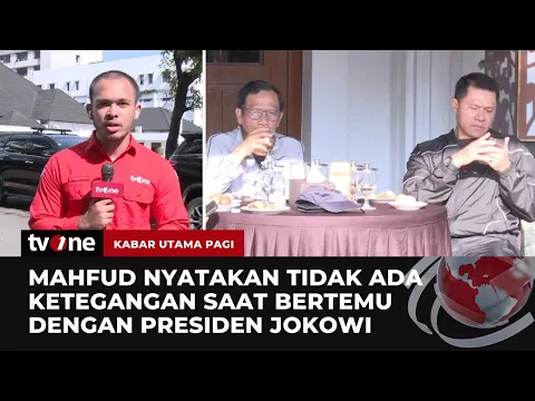 Mahfud MD Berpamitan dengan Staff di Kantor Kemenko Polhukam