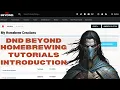 DnD Beyond Homebrew - Introduction and Why Learn It