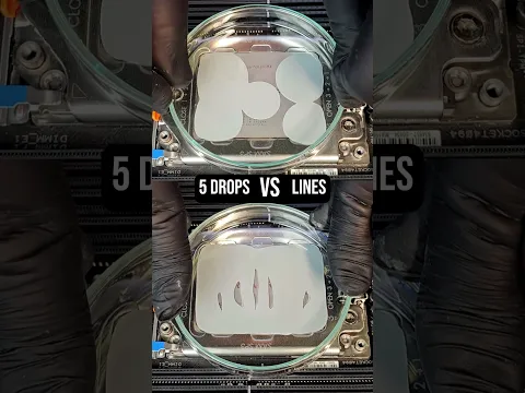 Testing thermal paste patterns